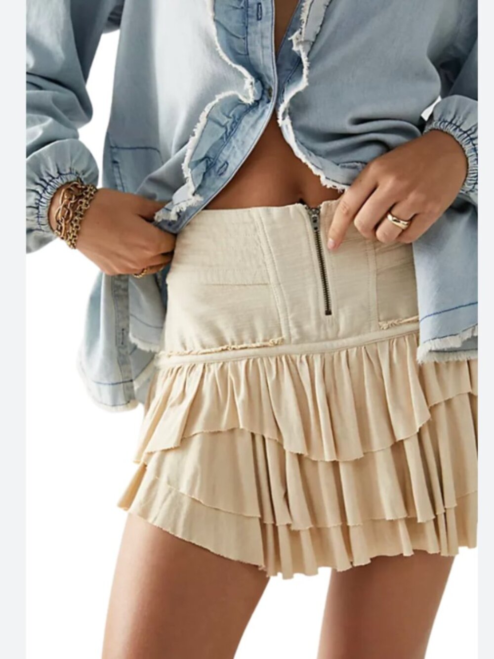 Free People Frostbite Mini Skirt